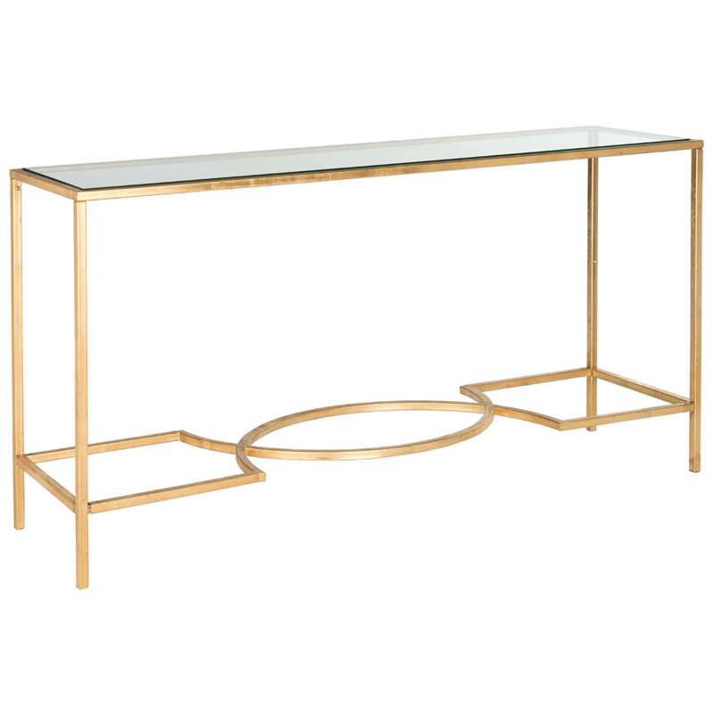 Lystra 63'' Glass Top Console Table