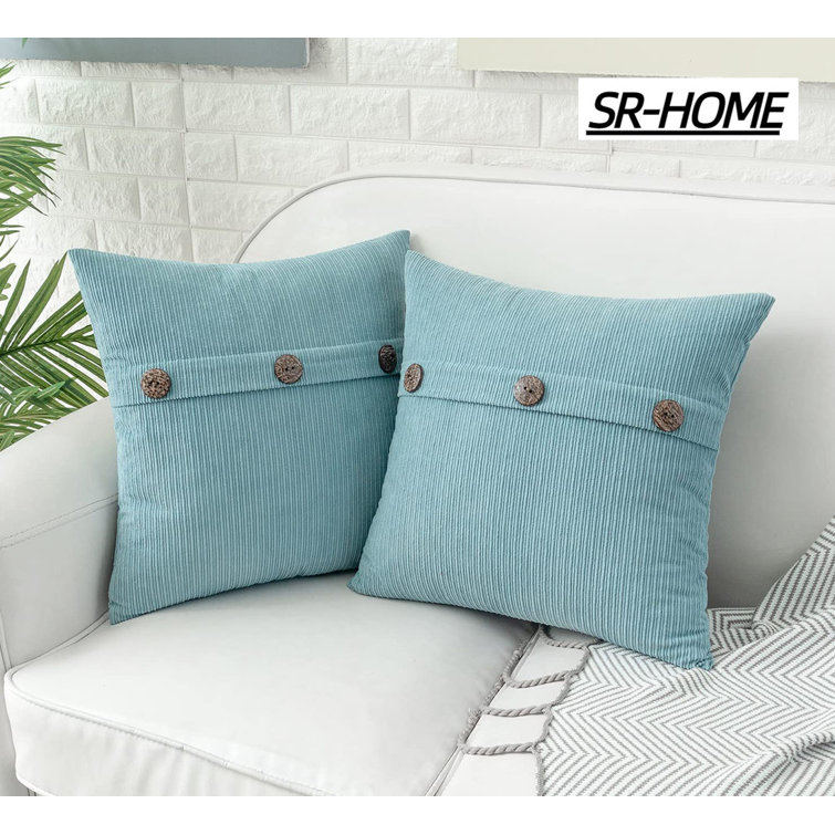 SR-HOME Set Of 2 Throw Pillow Covers , Chenille Throw Pillows