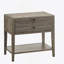 Table de chevet 1 tiroir - Gris vieilli