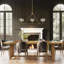 Luminaire suspendu linéaire en verre transparent 3 lumières TriForm