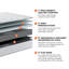 Matelas hybride matelassé Brooklyn Bedding-1837133242-1753842262
