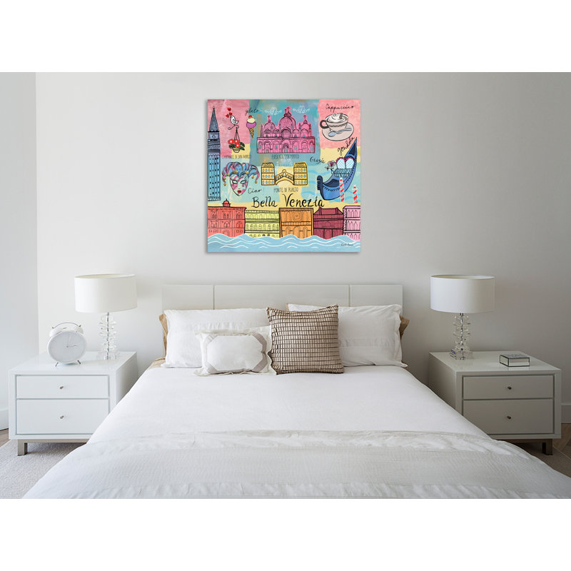 "Global Travel IV", toile tendue par Farida Zaman, H 48 po x l 48 po x P 1,5 po