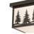 Josefina Burnished Bronze 2 - Bulb Outdoor Flush Mount