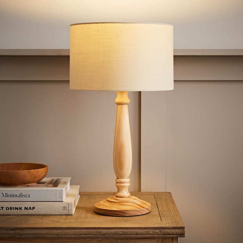 Annum Wood Table Lamp, No, Natural, Natural