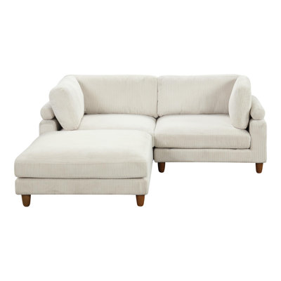 Canapé modulaire réversible avec repose-pieds Avanna