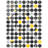 Abstract Grunge Circles - Livingroom Patterns Canvas Art