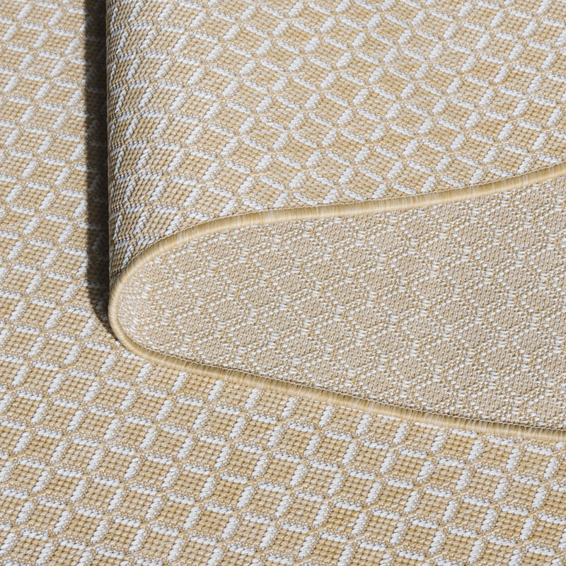 Tapis d'intérieur / extérieur à motif géométrique Terrace 804, Rectangle 4pi x 6 pi