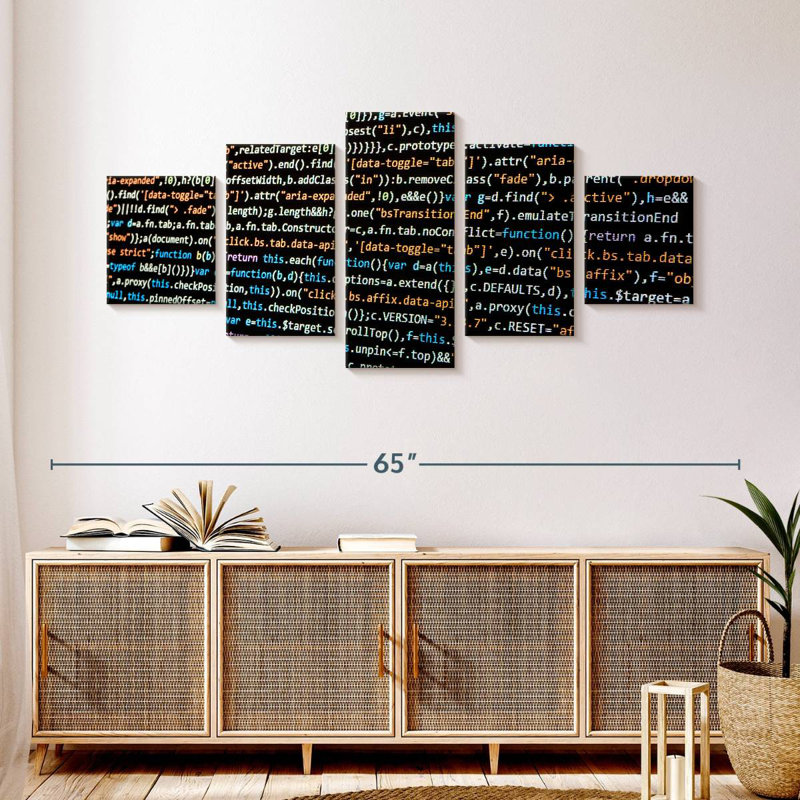 Coding, 24" H x 55" W