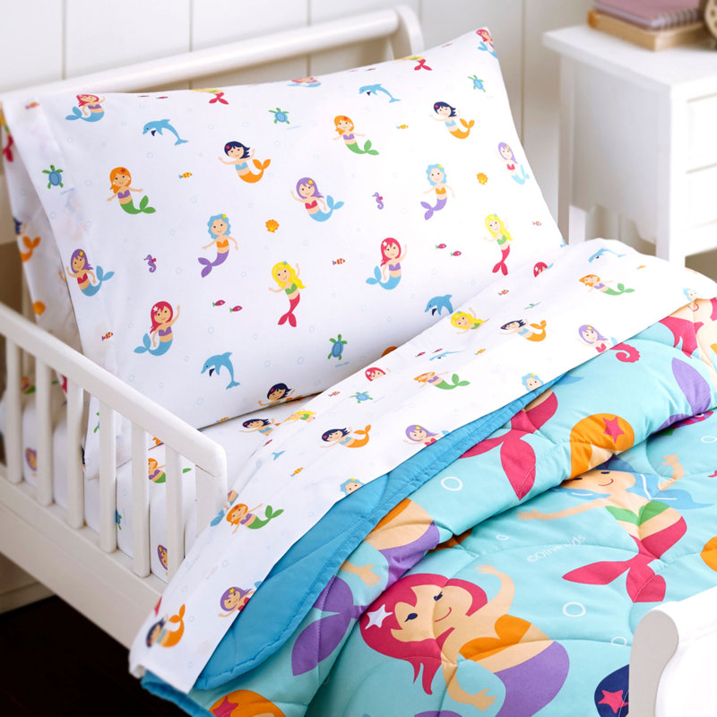 Housse de coussin en microfibre Wildkin Kids - Housse de coussin douce et respirante - Sirènes