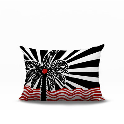 Oreiller rectangulaire réversible intérieur / extérieur Simi Palm