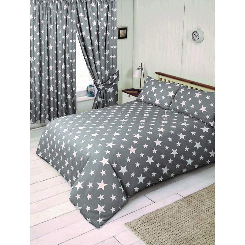 STARS Grandison Pencil Pleat Semi Sheer Curtain, Grey