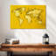 Carte du monde typographique jaune Aliaz-107844494