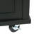 Kitchen Island With Drop Table And Adjustable Shelving, Black Design & Cabinet Storage. Black, 5-Wheeled For Mobility, Dinning Room-1637055706