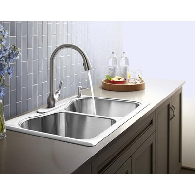 Deal Depot Pull Down Kitchen Faucet with Soap Dispenser