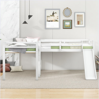 L-Shaped Twin Size Loft Bed