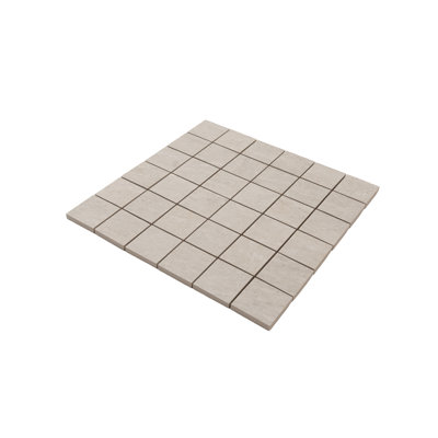 Lithos 12x12 in. White Matte Porcelain Square Wall and Floor Tile (9.6 sq ft/case, 10-Pack)
