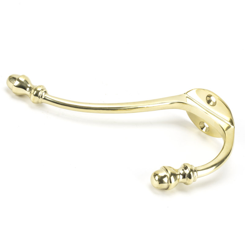 Hat Coat Hook Brass Wall Hook, Polished Brass
