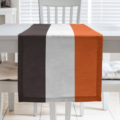 Cleveland Throwback Football Stripes Table Runner