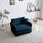 Canapé à siège simple 41,4 po de profondeur avec coussin décoratif-1201428681
