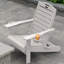 Chaises d'extérieur d'extérieur résistantes aux intempéries en PEHD pliable avec porte-gobelet-108075629