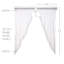 Paire de rideaux transparents 100% coton avec passe-tringle Andrade