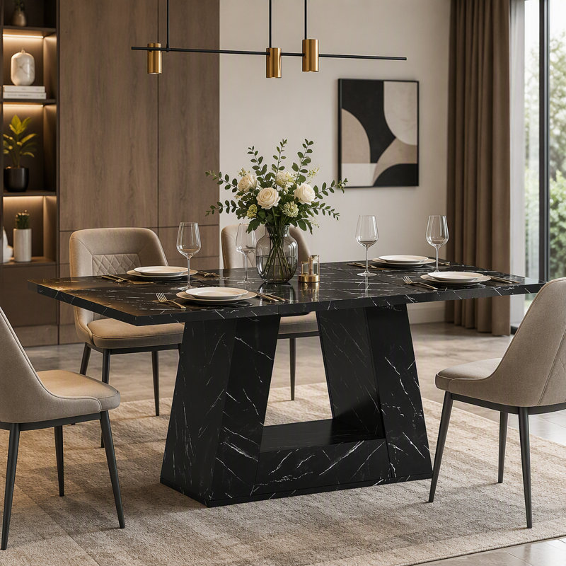 Dining Table, Black