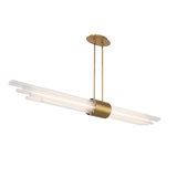 Luminaire suspendu linéaire moderne à DEL 1 lumière pour îlot de cuisine Luzerne