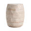 Table d'appoint légère en béton, idéale pour l'intérieur et l'extérieur, largeur 39,4 cm, profondeur 45,8 cm, hauteur 45,8 cm, motif alvéolé, aucun assemblage requis pour l'extérieur, large, profonde, haute.