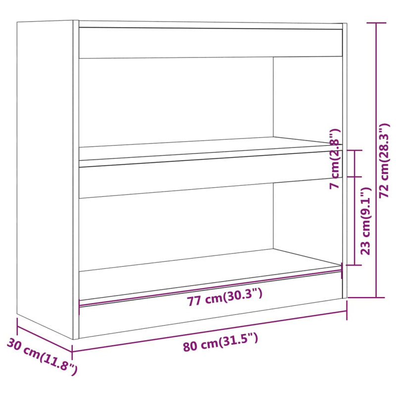 Book Cabinet Room Divider Display Book Rack Room Separator Bookshelf, Brown