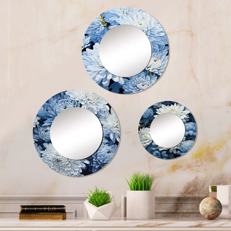 Devarian Metal Round Mirror
