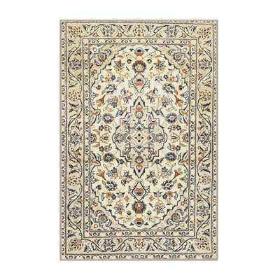 Tapis décoratif oriental beige/noir adeël