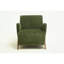 Chaise d'appoint rembourrée à quatre pieds-130065549