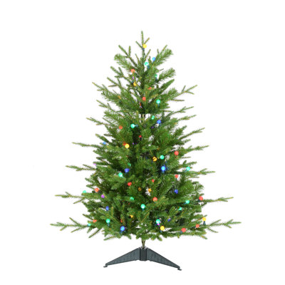 Arbre de Noël pin vert 3 pi avec 100 lumières DEL