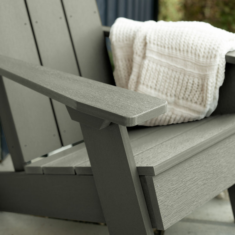 Chaise Adirondack en plastique Byrnes, Eucalyptus