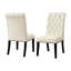 Chaise d'appoint capitonnée Jackye avec garniture cloutée-888591512-888591515
