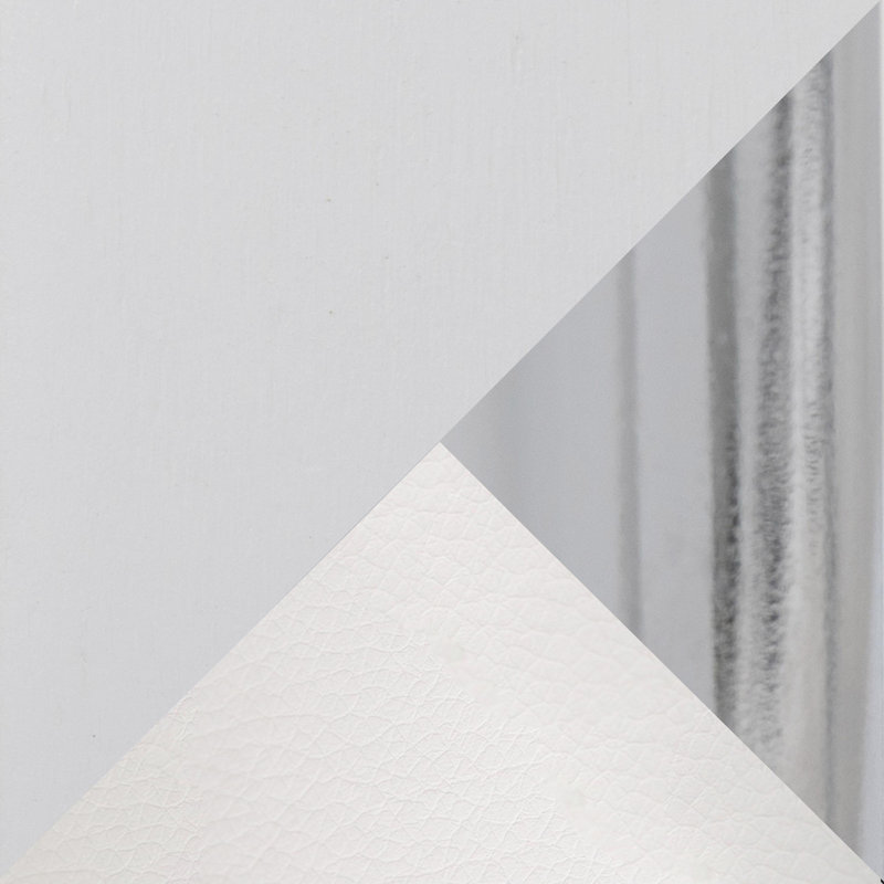 Tabouret de comptoir à hauteur fixe avec pivot, Blanc
