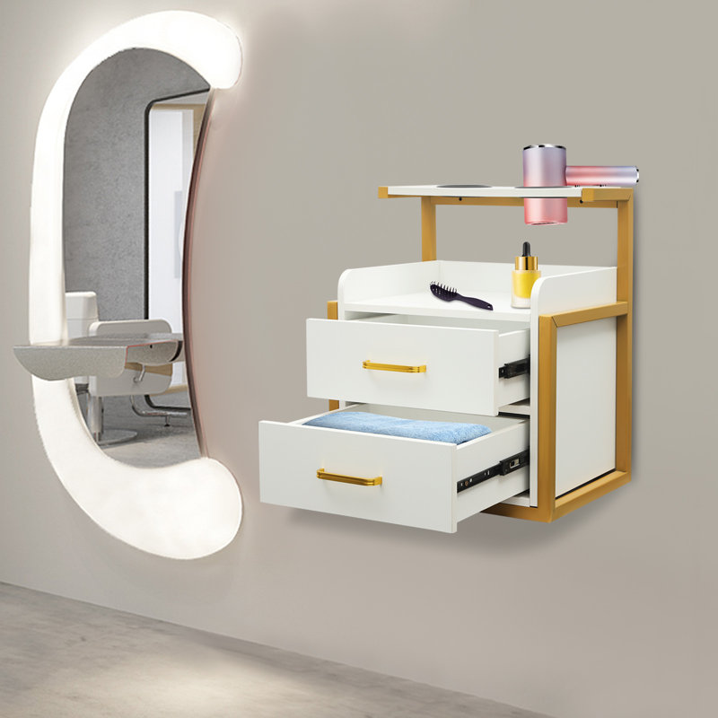 Armoire de salon, armoire de rangement murale pour salon de coiffure