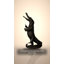 Statue d'alligator s'amusant en bronze - fontaine - Taille: L 15 po x l 15 po x H 31 po.