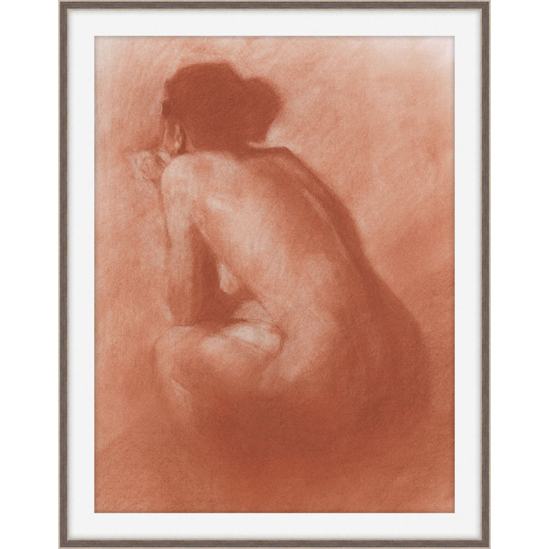 Girl Seated 1 Print, 32.25" H x 26.25" W