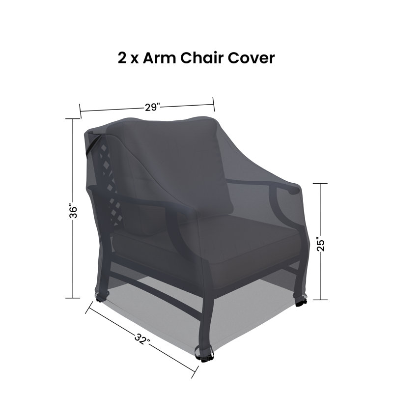 Argirios Metal Patio Chair Covers