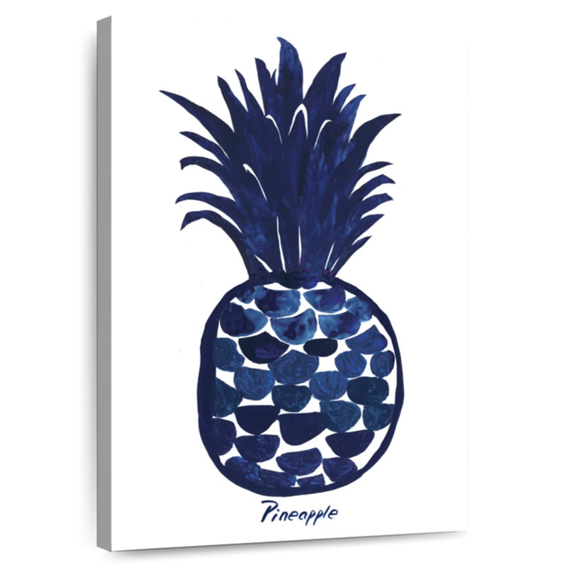 Yarlin Indigo Pineapple, 51" H x 34" W