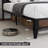 Upholstered Metal Slat Bed-1177663477