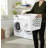 6-Pack Laundry Baskets, 1.5 Bushel Capacity, Plastic Material With Ventilation Holes + Large Handles For Easy Carrying And Storage, White, Square.