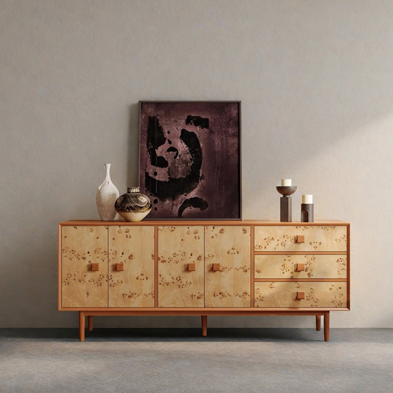 Meuble télé au design rétro et unique, H 29,52 po x L 78,74 po x l 15,74 po