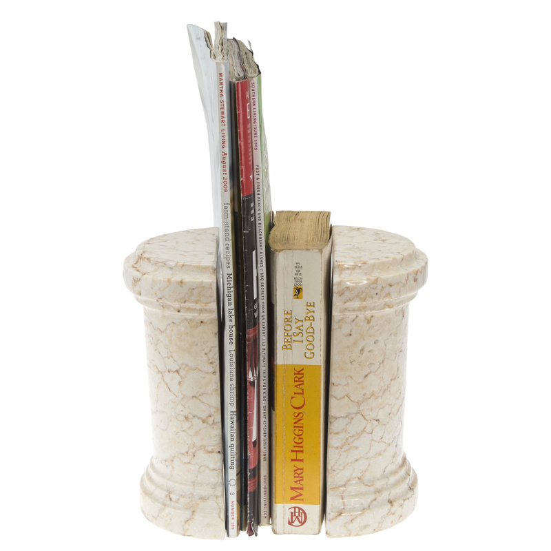 Serre-livres en marbre naturel