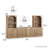 6-Piece Modular TV Stand Set Jagger Series 1B2G, Camel-763778971