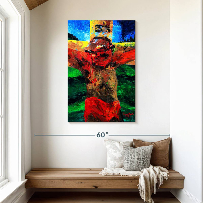Avery Crucifixion It Is Finished, 45" H x 30" W
