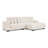 Corduroy Tufted Upholstered Sleeper Sectional Sofa, L-Shaped Modular Convertible Sofa,Can Freely Change The Position of The Footrests-378743027