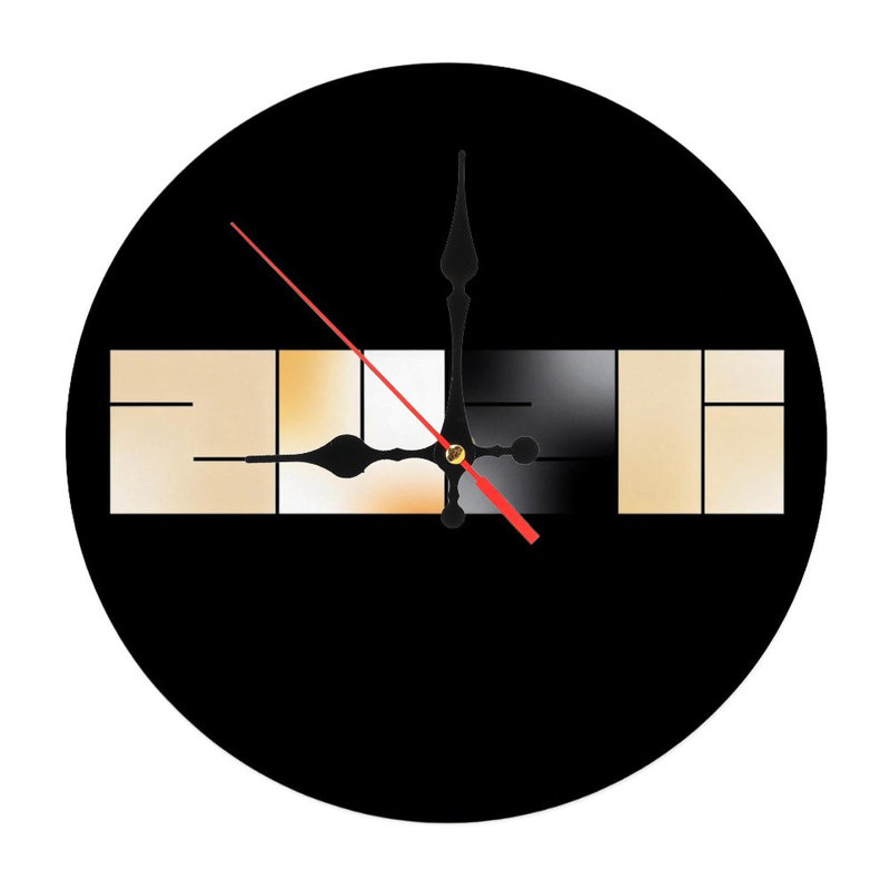 Horloge murale 10 po 2026 | Quartz silencieux, imprimé UV, à piles, Dégradé de kaki