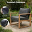 Ensemble de conversation pour patio 7 personnes avec coussins Arunas